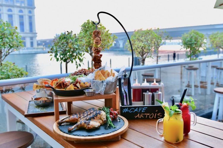 Café Artois. Exceptional barbecue. Stunning canal view. Great service