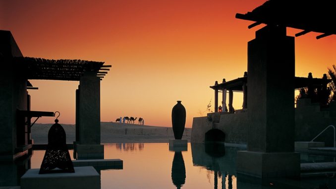 Bab Al Shams Desert Resort & Spa - Sunset at Pool